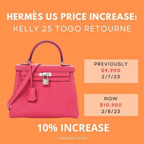 hermes 2023 prices|2023 Hermes bag price increase.